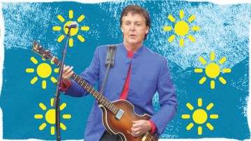 Paul McCartney-in havaya təsir etməsi ilə bağlı illustrasiya