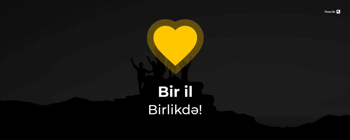 Poscrib: Bir il birlikdə!